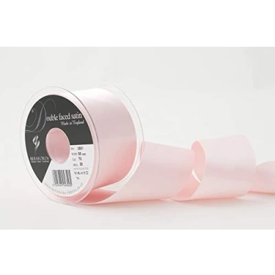 Afbeelding van Berisfords 3501 50 mm lichtroze 70 10,5 x 14,5 cm satijnen lint dubbelzijdig polyester,