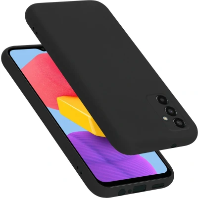 Afbeelding van Cadorabo Hoesje geschikt voor Samsung Galaxy M13 4G in LIQUID ZWART Beschermhoes gemaakt van flexibel TPU silicone Case Cover