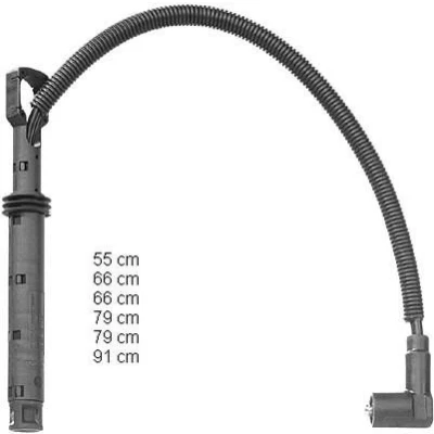 Afbeelding van Beru Bougiekabelset ZEF1233