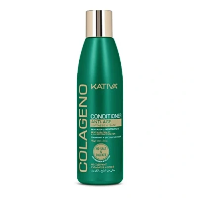 Afbeelding van Kativa Collageen conditioner Anti Age 250 ml Structuur, geeft glans en zachtheid zwak fijn haar, collageenproteïnen