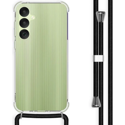 Afbeelding van iMoshion Hoesje Geschikt voor Samsung Galaxy A35 met koord Backcover Zwart
