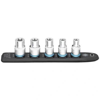 Afbeelding van Hazet 900E SR/5 Buiten Torx Houderstrip 5 delig Vierkant, 1/2 (12.5 mm)