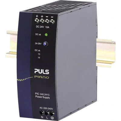 Afbeelding van PULS Piano DIN rail netvoeding 24 V/DC 10 A 240 W Aantal uitgangen: 1 x Inhoud: stuk(s)