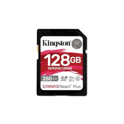 Afbeelding van 128GB Canvas React Plus SDXC UHS II 280R/100W U3 V60 voor Full HD/4K
