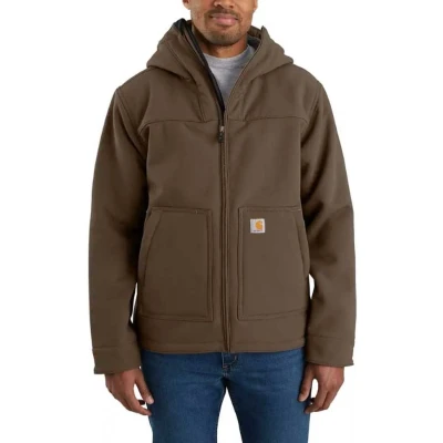 Afbeelding van Carhartt Actieve Sherpa gevoerde jas Super Dux Relaxed Fit Geïsoleerde voor heren, Koffie