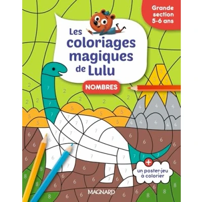 Afbeelding van LES COLORIAGES MAGIQUES DE LULU CHIFFRES GRANDE SECTION