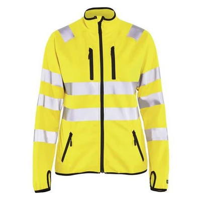 Image de Veste softshell haute visibilité femme jaune fluorescent