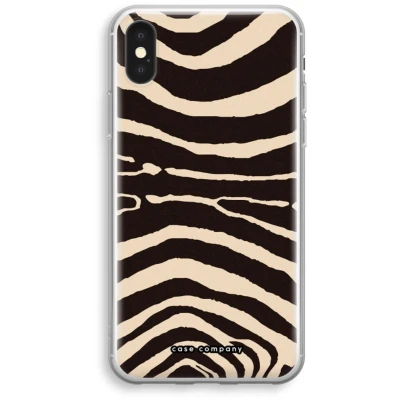 Afbeelding van Case Company® hoesje geschikt voor iPhone X Arizona Zebra Soft Cover Telefoonhoesje Bescherming aan alle Kanten en Schermrand