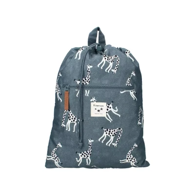 Afbeelding van Kidzroom Stories Gymtas Blauw Giraf