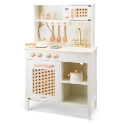 Afbeelding van New Classic Toys Houten Speelgoed Kinderkeuken / Speelkeuken Rotan