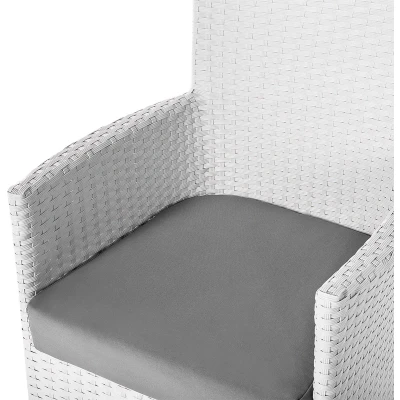 Afbeelding van Beliani ITALY Tuinset voor 8 Wit PE rotan