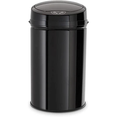Afbeelding van ECHTWERK Schoonmaakmand, contactloze schoonmaakkuif, elektrische infrarood bewegingssensor, roestvrijstalen behuizing, 30 liter