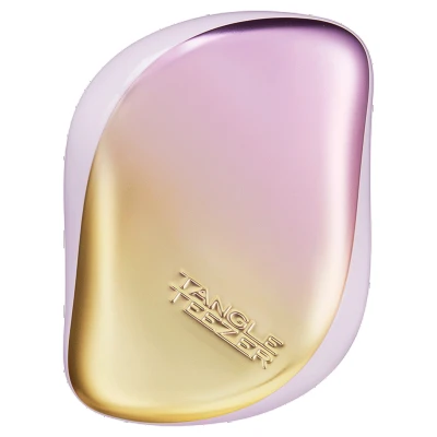 Afbeelding van Tangle Teezer Compact Styler Lilac Yellow Chrome Haibu by Kapperskorting.com