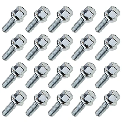 Afbeelding van 20 stuks wielbouten M12 x 1,5 SW17 bal 30 mm lengte naar keuze