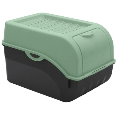 Afbeelding van ARTECSIS Aardappelopbergdoos saliegroen, groentebox met deksel voor ca. 4 kg aardappelen + 6 stickers groenten