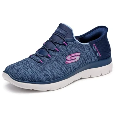 Afbeelding van Skechers Arch Fit Comfy Wave Sneakers voor dames, KL Blauw