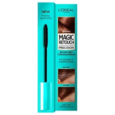 Afbeelding van L&#039;Oréal Magic Retouch Precision Brush Haarverf, bruin tot middenbruin, 8 ml