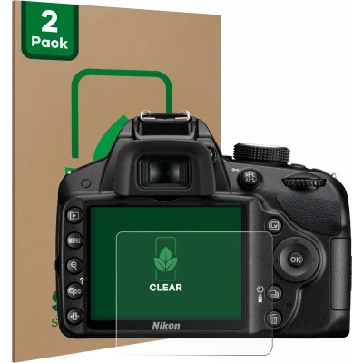 Afbeelding van ScreenLeaf Screenprotector voor Nikon D3200 Duurzame schermbescherming Folie Beschermfolie transparant (2 Stuks)