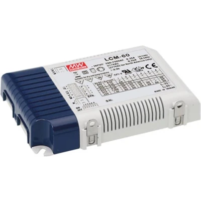 Afbeelding van Mean Well DIMBARE LED VOEDING CONSTANTE STROOM 60 W INSTELBARE UITGANGSSTROOM MET PFC