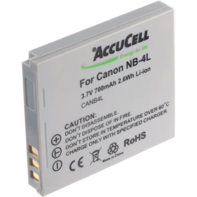 Afbeelding van AccuCell batterij geschikt voor Canon NB 4L