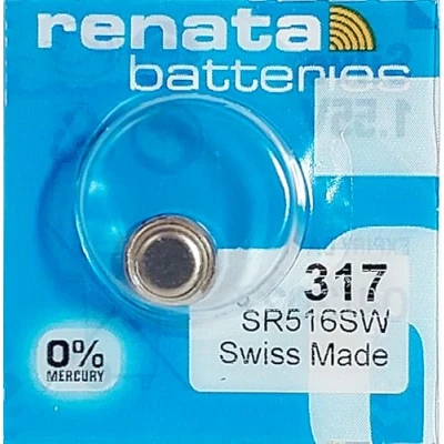 Afbeelding van Renata 317 SR516SW SB AR 1,55 V zilveroxidebatterij