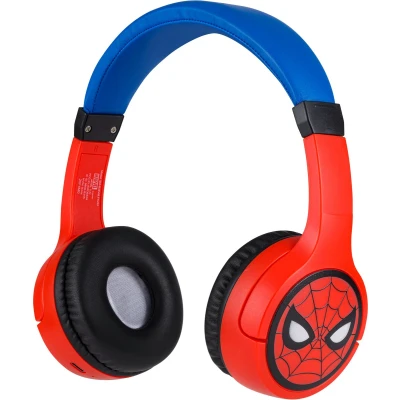 Afbeelding van Spiderman draadloze bluetooth koptelefoon met volumebegrenzing lange speeltijd extra audiokabel