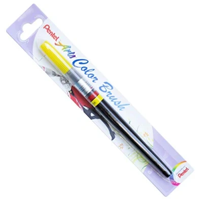 Afbeelding van Pentel XGFL Color Brush Penseel navulbare waterverfinkt geel