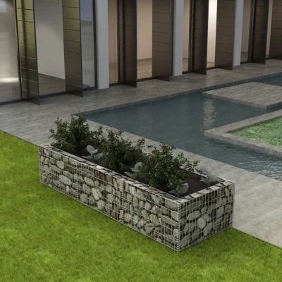 Afbeelding van Gabion plantenbak verhoogd 270x90x50 cm staal