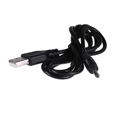 Afbeelding van Akyga USB laadkabel DC stekker 3,5 mm 0.80 m Zwart AK 03