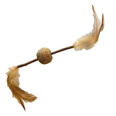 Afbeelding van Croci Euphoria Stick Veren Met Bal Matatabi 12 CM