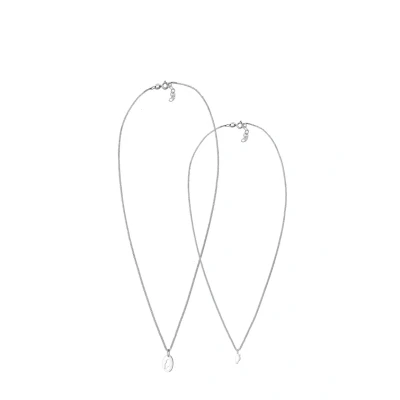 Afbeelding van Elli 2 PACK Ketting, Dames, Maat: 45, Silber