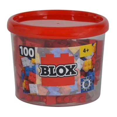Afbeelding van Simba 104114111 bouwstenenset blok 4 100 stuks rood