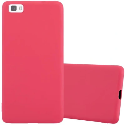 Afbeelding van Cadorabo Hoesje geschikt voor Huawei P8 LITE 2015 in CANDY ROOD Beschermhoes gemaakt van flexibel TPU silicone Case Cover