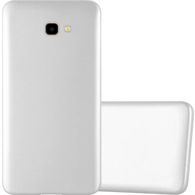 Afbeelding van Cadorabo Hoesje geschikt voor Samsung Galaxy J4 PLUS in METALLIC ZILVER Beschermhoes gemaakt van flexibel TPU silicone Case Cover