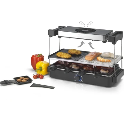 Afbeelding van Trebs 15100 Gourmet Chef grill en steen RVS Black