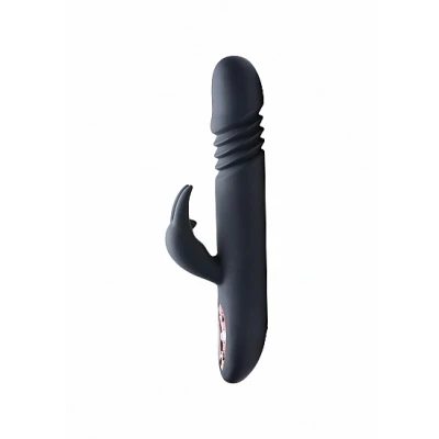 Afbeelding van Stotende Rabbit Vibrator Royal Rabbits Zwart