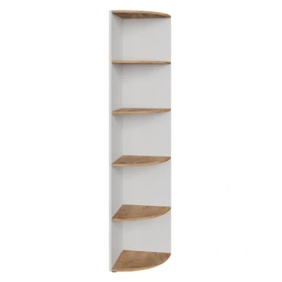 Afbeelding van Vicco EckiHoekplank 40 x 180.6 cm Eik wit/goud