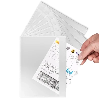 Afbeelding van RAGO® pochette porte document autocollante C5 Pour A5 Lot de 200 I transparente d’expédition colis, Vinted