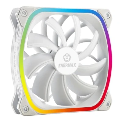 Image de Enermax SquA RGB UCSQARGB12P W SG Ventilateur châssis 120 mm blanc