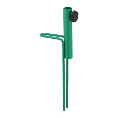 Afbeelding van Relaxdays grondanker parasol groen staal parasolhouder voor stok van 17 23 mm