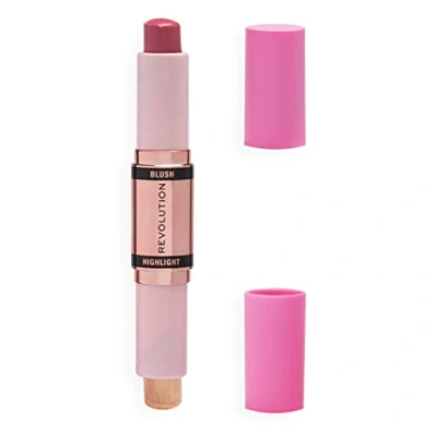 Afbeelding van Makeup Revolution Blush &amp; Highlight Stick Rouge, Maat: 8.6 g, Mauve glow