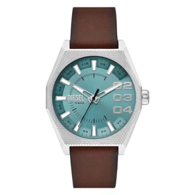 Afbeelding van Diesel Traditional Scraper Horloge, Heren, Maat: One Size, Brown