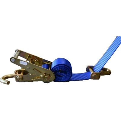 Afbeelding van Spanband voor autotransporter blauw 50mm 2500mm Novio Cargo Sjorbanden &amp; autosjorbanden BouwmanAanhangwagens.nl