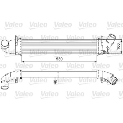 Afbeelding van VALEO 818544 Intercooler Zonder klep voor uitlaatgasrecirculatieregeling DACIA: Logan I MCV