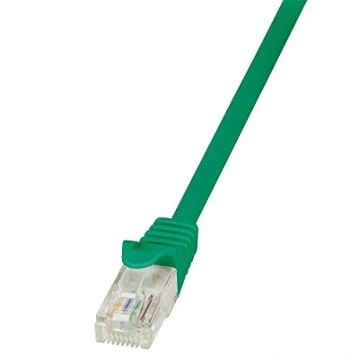 Afbeelding van LogiLink CP1025U RJ45 Netwerkkabel, patchkabel CAT 5e U/UTP 0.50 m Groen Snagless 1 stuk(s)