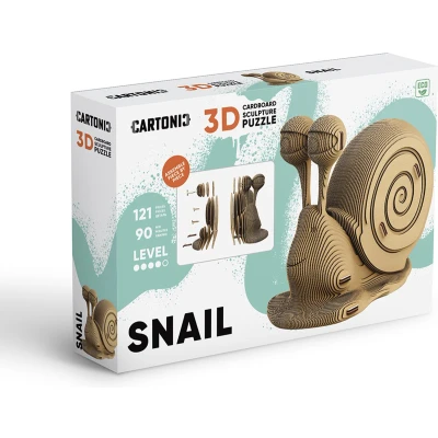Afbeelding van Cartonic SNAIL 3D puzzel puzzels DIY kinderen en volwassenen