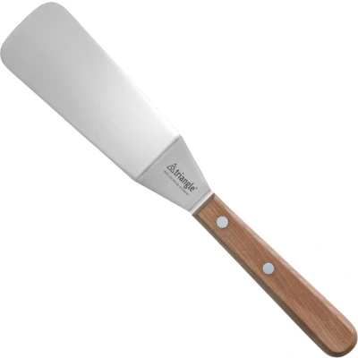Afbeelding van Triangle Paletmes met Knik 12 cm RVS Lemmet Luxe Kersenhouten Handvat
