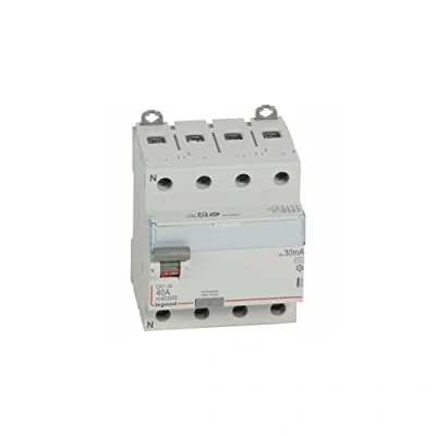 Afbeelding van LEGRAND Differentiële schakelaar DX3 ID 4P 400 V type AC 30 mA 40 A elektrisch materiaal