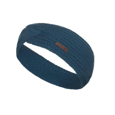 Afbeelding van Knit Factory Oorwarmers, Dames, Maat: One Size, Petrol
