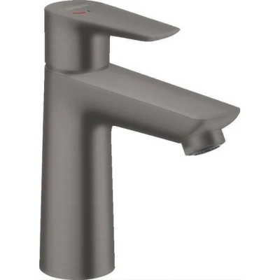 Afbeelding van Hansgrohe Talis E ééngreeps wastafelmengkraan 110 CoolStart met pop up afvoergarnituur Brushed Black Chrome